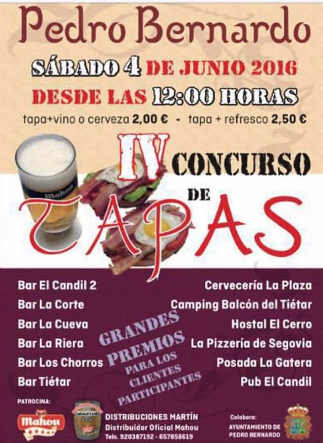 IV concurso de Tapas